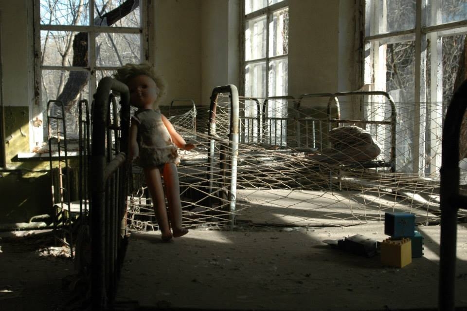 Opuszczone przedszkole w jednej z wsi Czarnobylskiej Strefy Wykluczenia